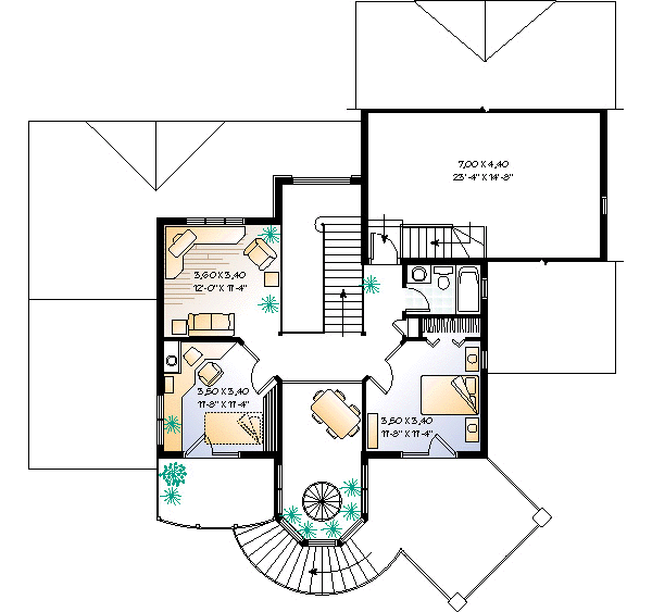 upper floor house blueprint