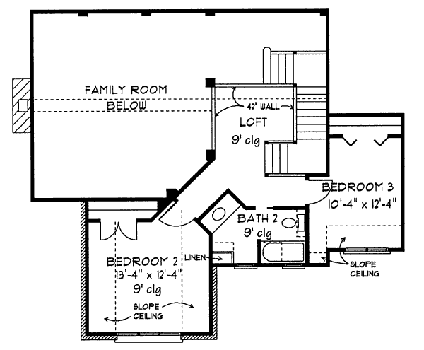 upper floor house blueprint