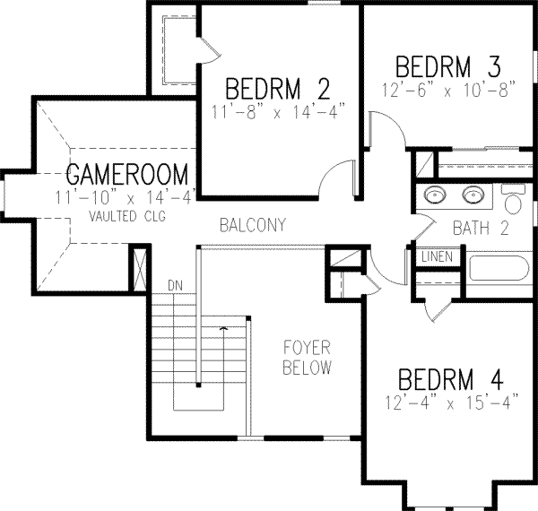upper floor house blueprint