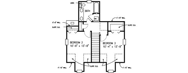 upper floor house blueprint