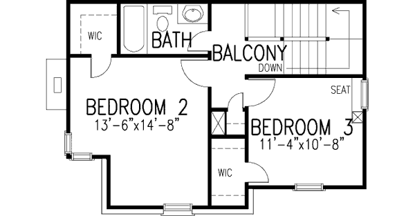 upper floor house blueprint