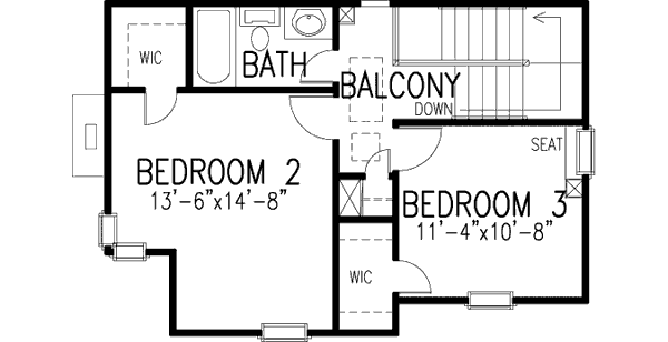 upper floor house blueprint