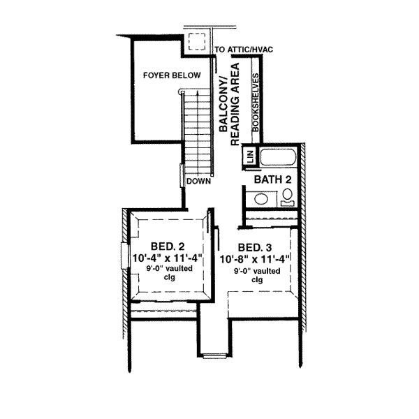 upper floor house blueprint