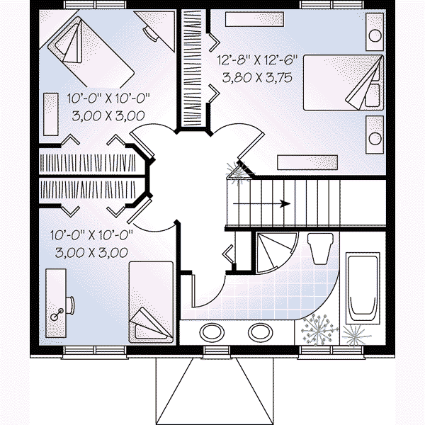 upper floor house blueprint