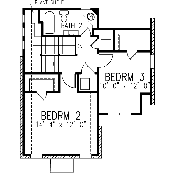 upper floor house blueprint