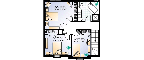 upper floor house blueprint