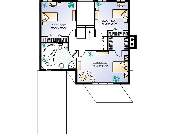upper floor house blueprint
