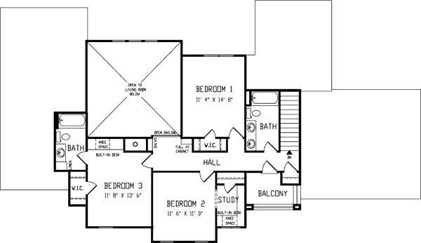 upper floor house blueprint
