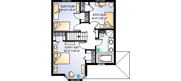 upper floor house blueprint