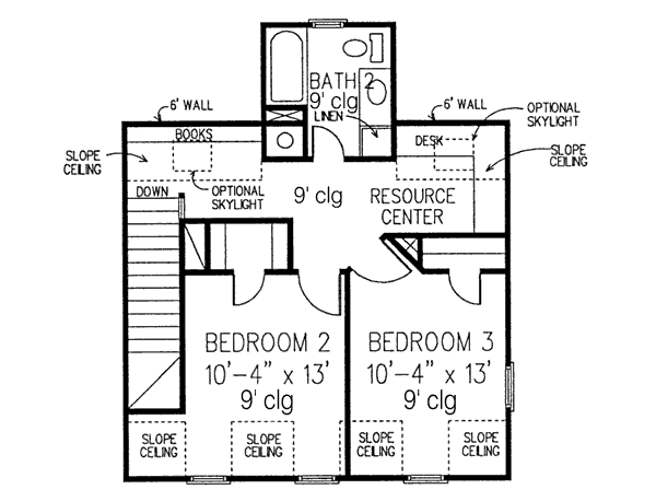 upper floor house blueprint