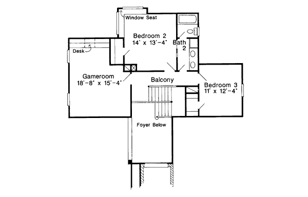 upper floor house blueprint