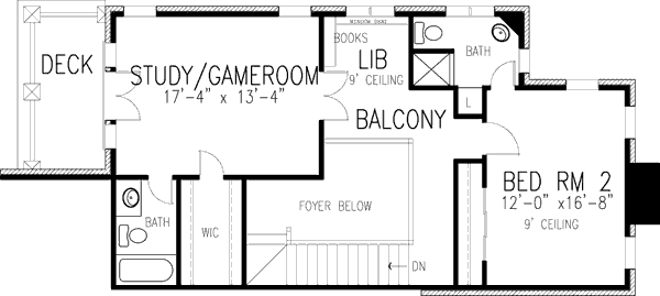 upper floor house blueprint