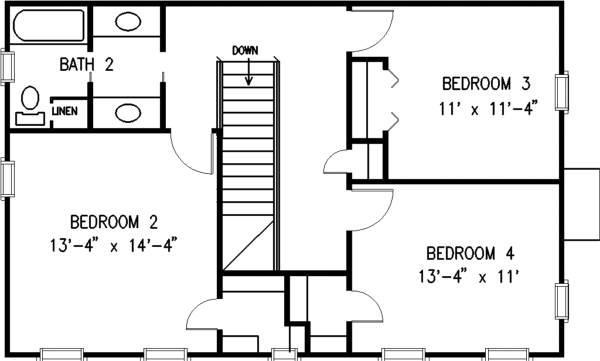 upper floor house blueprint