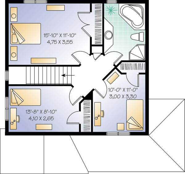 upper floor house blueprint