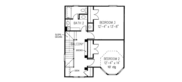 upper floor house blueprint