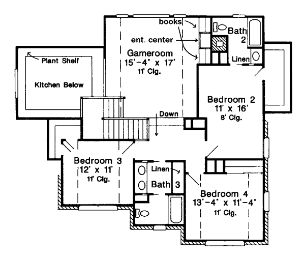 upper floor house blueprint