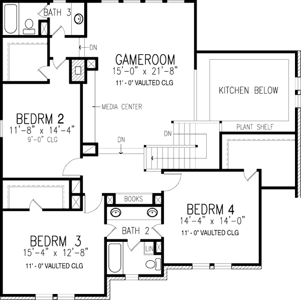 upper floor house blueprint