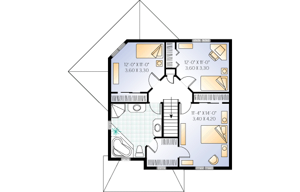 upper floor house blueprint