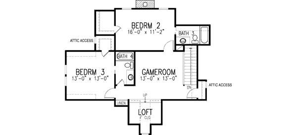 upper floor house blueprint