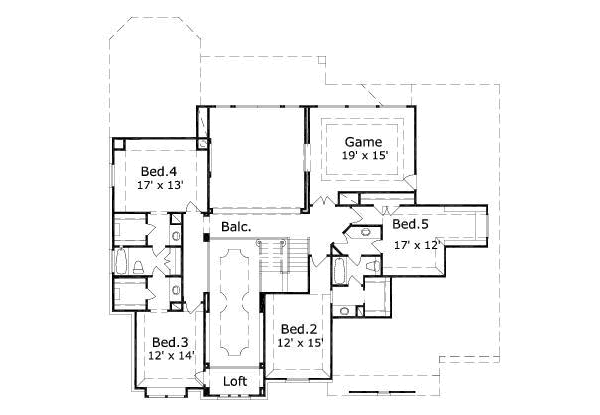 upper floor house blueprint