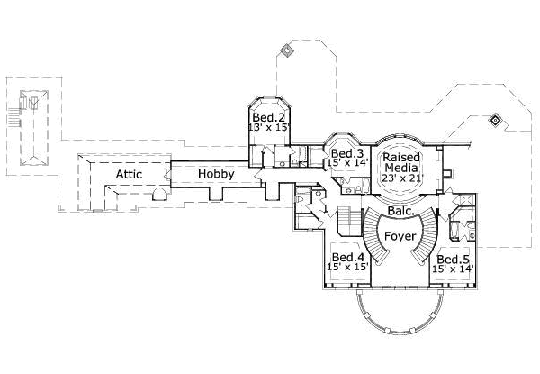 upper floor house blueprint