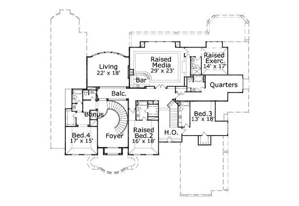 upper floor house blueprint