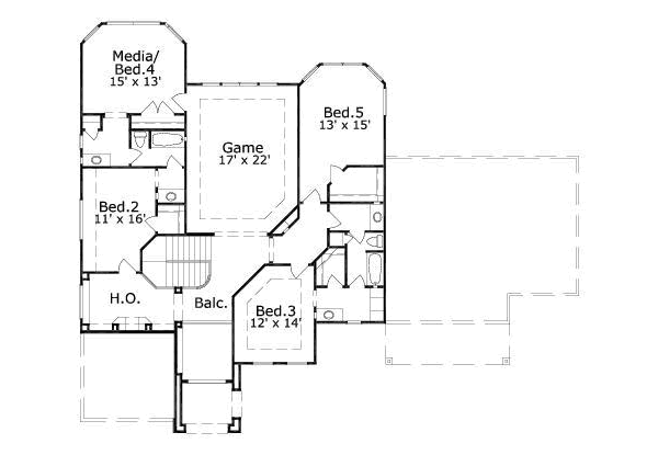 upper floor house blueprint