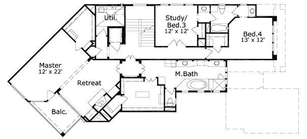 upper floor house blueprint