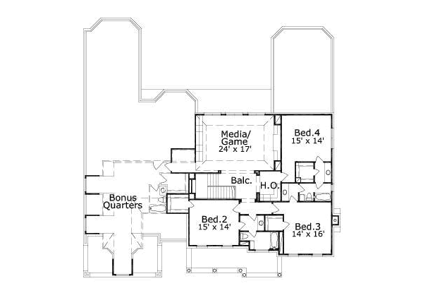 upper floor house blueprint