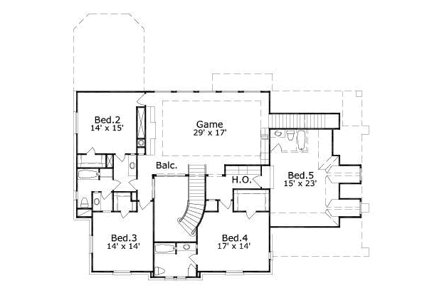 upper floor house blueprint