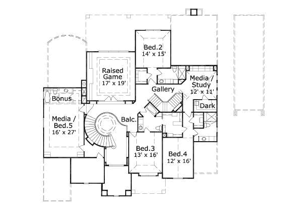 upper floor house blueprint