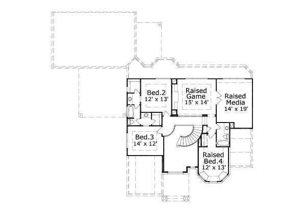 upper floor house blueprint