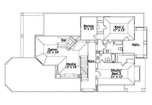 upper floor house blueprint