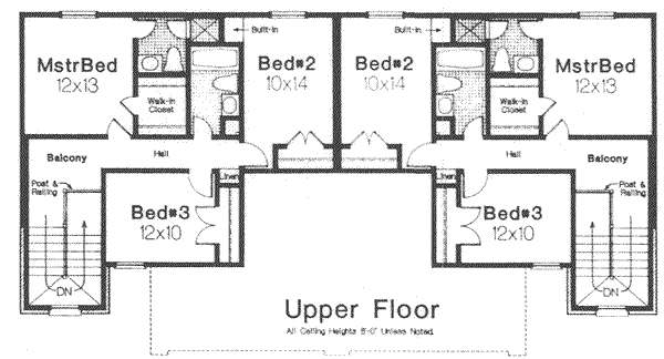 upper floor house blueprint