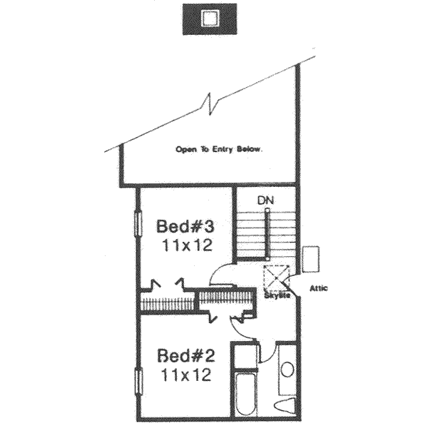 upper floor house blueprint
