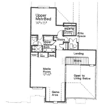 upper floor house blueprint