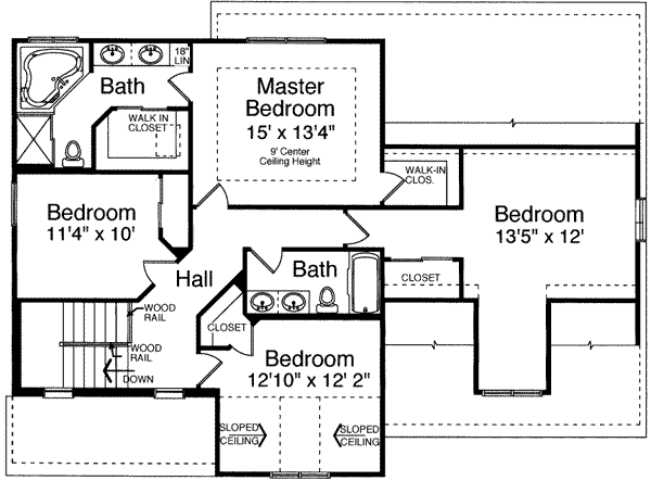upper floor house blueprint