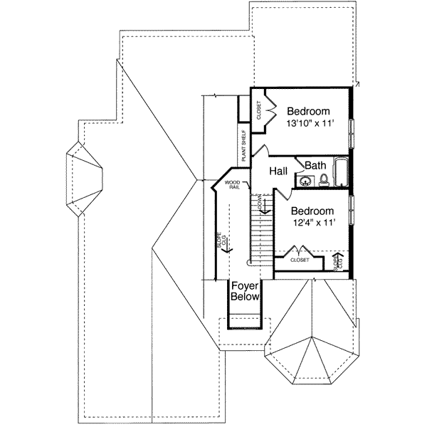 upper floor house blueprint