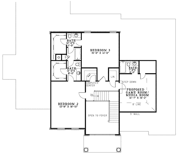 upper floor house blueprint