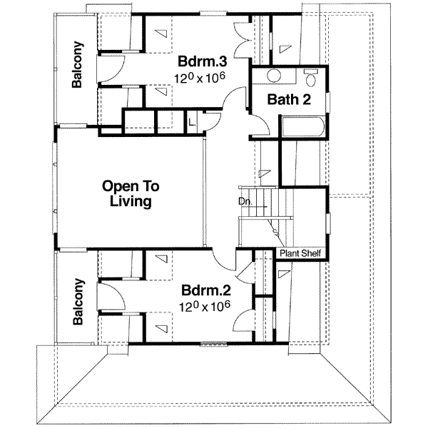 upper floor house blueprint