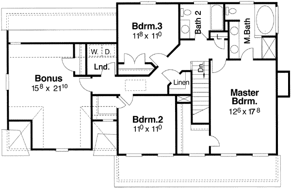 upper floor house blueprint