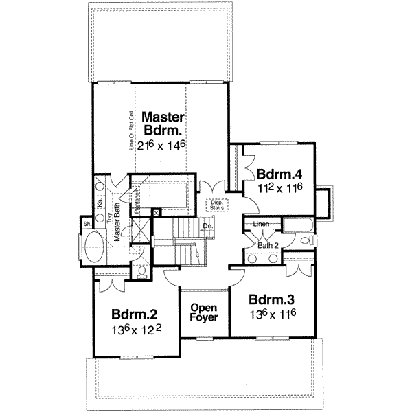upper floor house blueprint