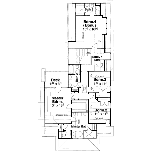 upper floor house blueprint