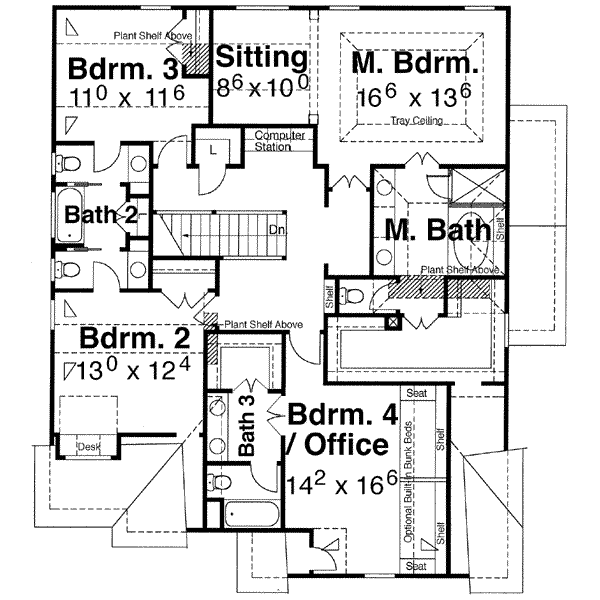 upper floor house blueprint