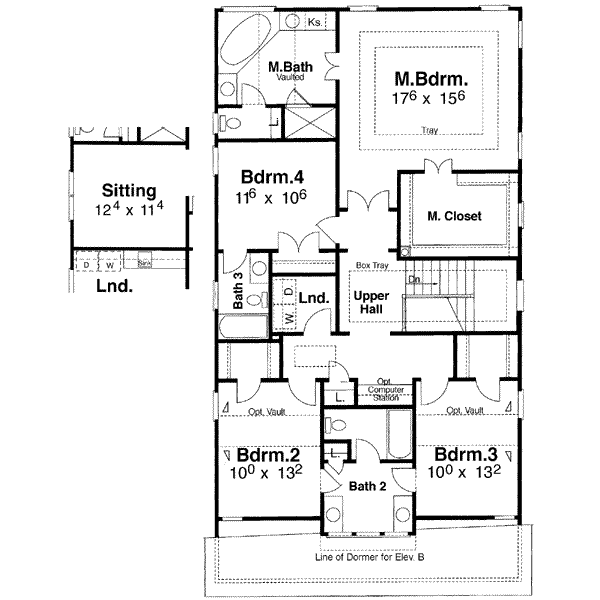upper floor house blueprint