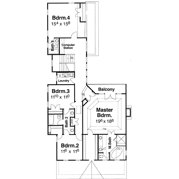 upper floor house blueprint