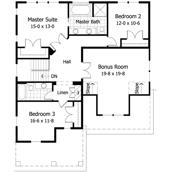 upper floor house blueprint