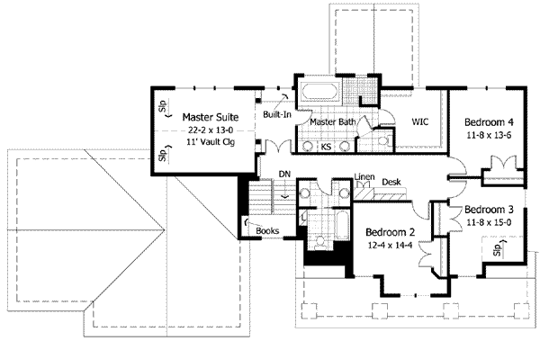 upper floor house blueprint
