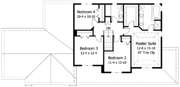upper floor house blueprint