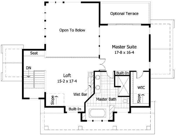 upper floor house blueprint